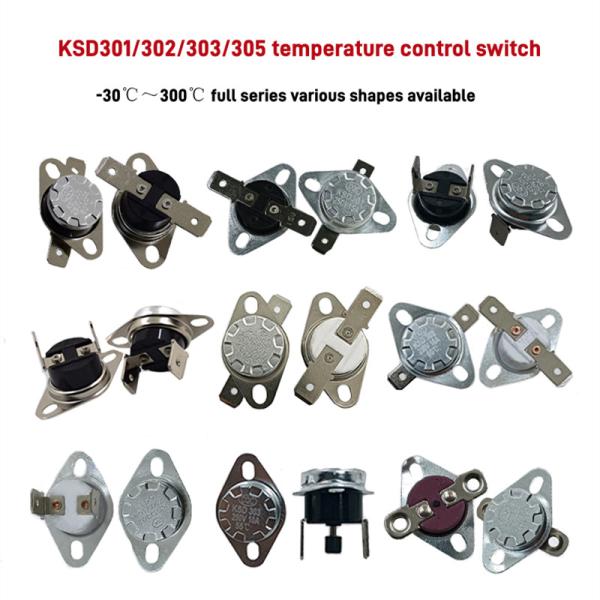 16A 125v Interruptor de temperatura Ksd301 Protector térmico termostático