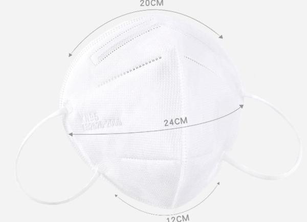 Anti Bacteria KN95 Dust Mask , Earloop Type KN95 Medical Mask Comfortable