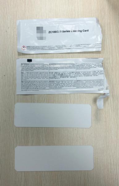 Zebra ZC100/300 compatible cleaning card kits/105999-310 cleaning card/Zebra ZC serise clean card for ZC100/ZC300/ZC350