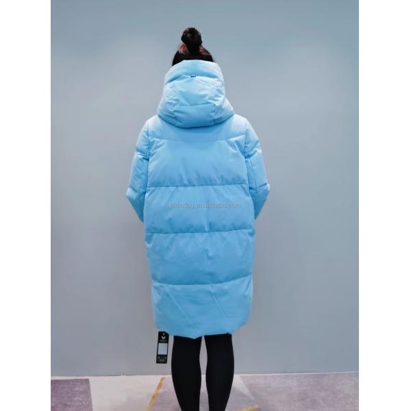 FODARLLOY F22517 Ladies Warm Hooded Cotton-padded Clothes Women Slim Long Winter Jackets Women Coats