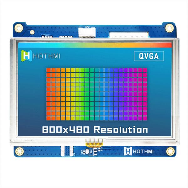 5,0 температура сопротивляющегося TFT LCD дисплея дюйма 800x480 IPS широкая