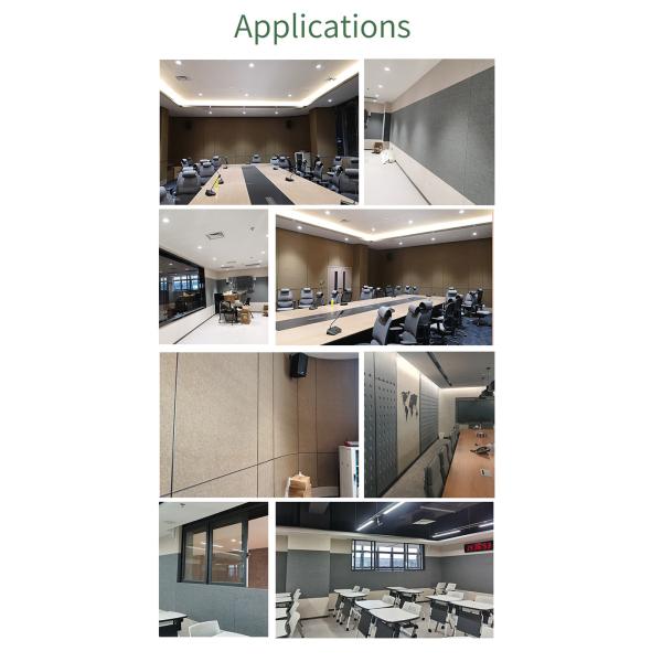 12 Embalaje Autoadhesivo Hexágono Panel de fibra de poliéster que absorbe el sonido Mascotas Feltro insonorizado Paneles de pared Paneles acústicos