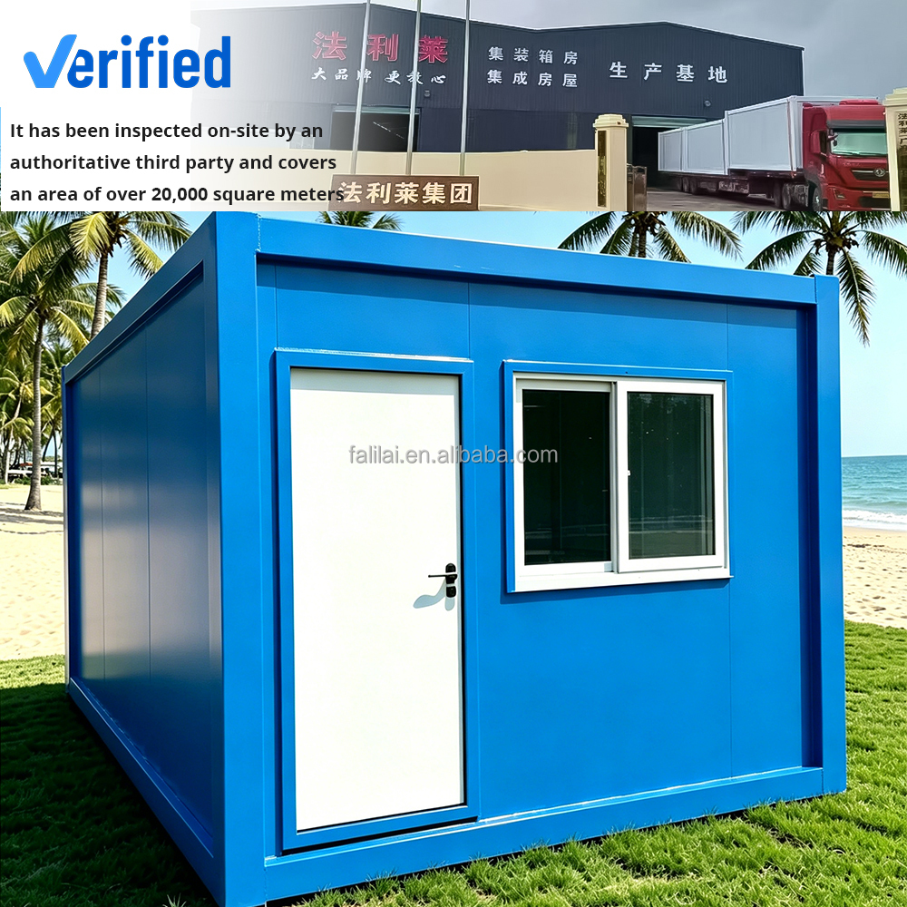 20ft Container House Prefab Flat Pack Container House Portable Detachable Container House Construction Site  Container Office