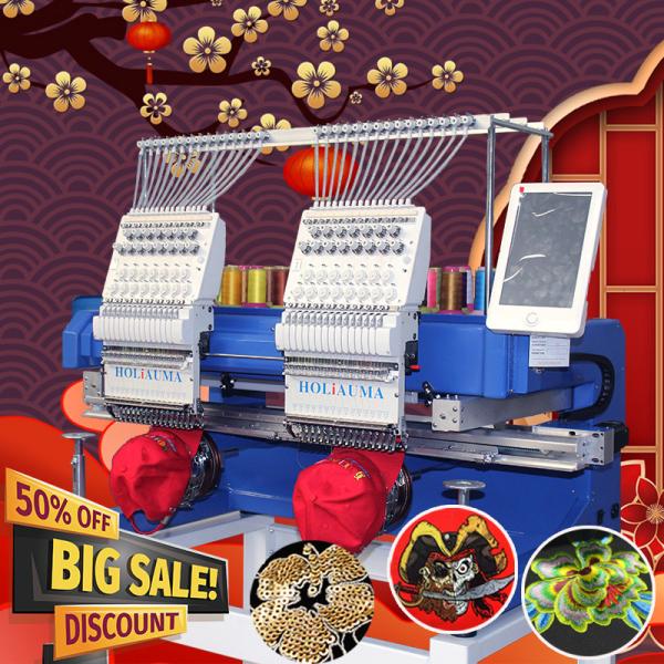 10 years service HO1502H 400*500mm cap t-shirt flat 3d embroidery machine for sale better than japan embroidery machine