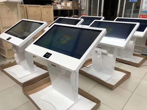 Tempered Glass 300W 350cd/m2 Interactive Touch Screen Kiosk