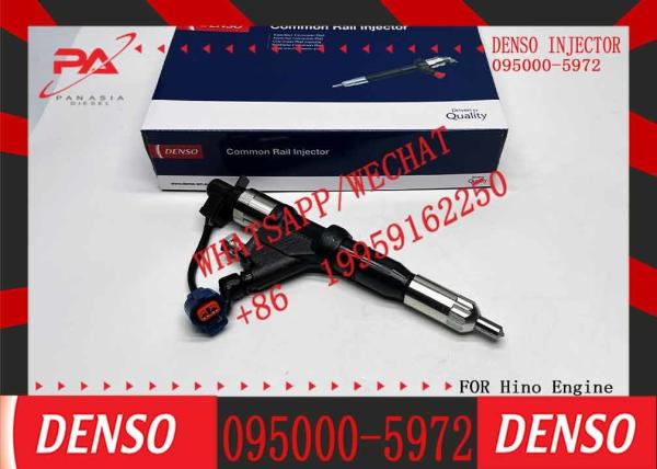 Nuevo motor diesel de fábrica de origen Inyector de tren común de combustible 095000-5972 23910-1380 23670-E0360 Para HINO E13C