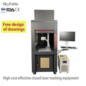 Équipement de marquage laser à fibre fermée à grande vitesse avec une répétabilité de 0,001 mm