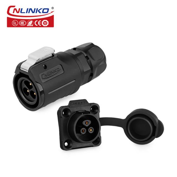 CNLINKO Electric Wire Connector M16 Male and Female 3 Pin Circular Waterproof Connector Led Light 10A 400V Plug Socket Connector