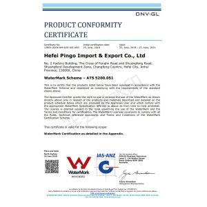 Hefei Pingo Import & Export Co., Ltd. Certifications