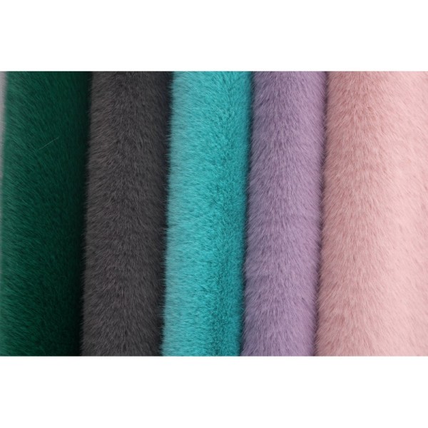 Eco-friendly 100% Polyester Fabric 20mm Plush Thick Faux Fur Lifelike Little Mink Fabric for Clothing Women's Clothing Bag Shoes