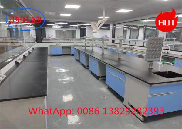 Chemical Resistant Laminate Work Surface Steel  Wood Lab Benches Price