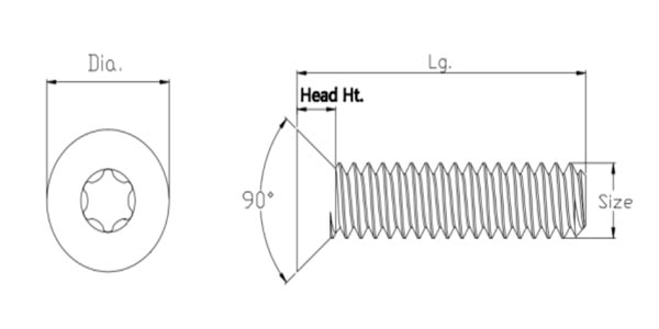 304 Stainless Steel Flat Head Screws for Industrial Applications