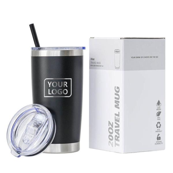 Insulated Water Bottles 20oz 304 Stainless Steel Water Tumbler With Lid Reusable Water Bottle Keep Hot For Sports Gym Travel