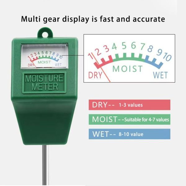 Garden Farm Soil Thermometer Digital Soil Tester Soil Moisture Meter Tester Portable