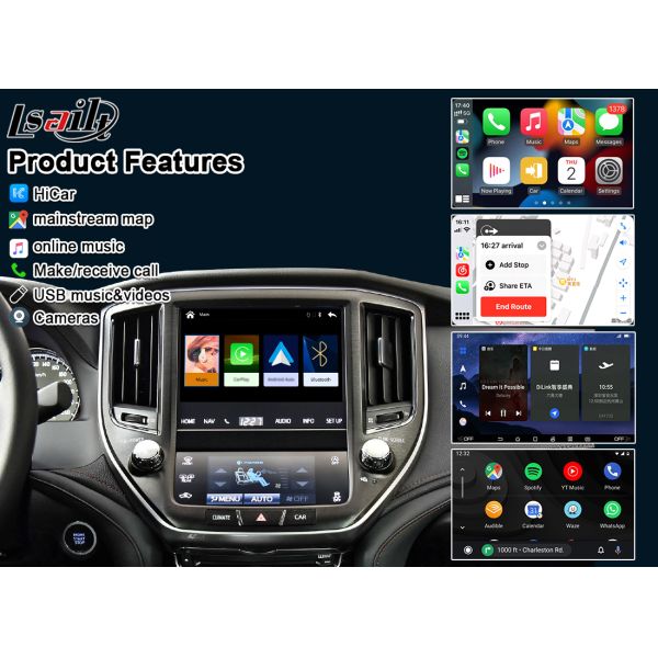 Apple CarPlay Interface for Crown S210 AWS210 GRS210 GWS214 GWS215 Majesta Athlete Royal Saloon Integrated Android Auto, Reverse Camera, AC Climate