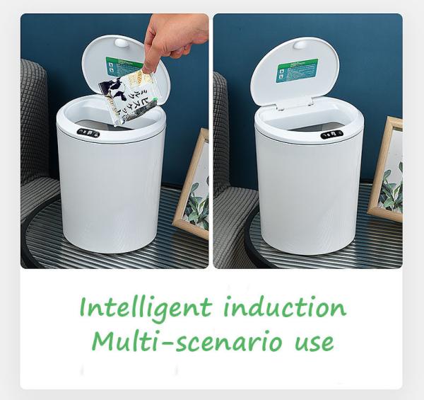 Smart Sensor Automatic Kitchen Plastic Garbage Waste Bins With Sensor Trash Bin with Lid