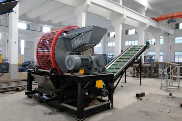 Tire Shredder Exchangeable Bales Tire Crusher Tyre Strip Cutter Tyre Shredding Equipment For Waste Tire Recycling Line