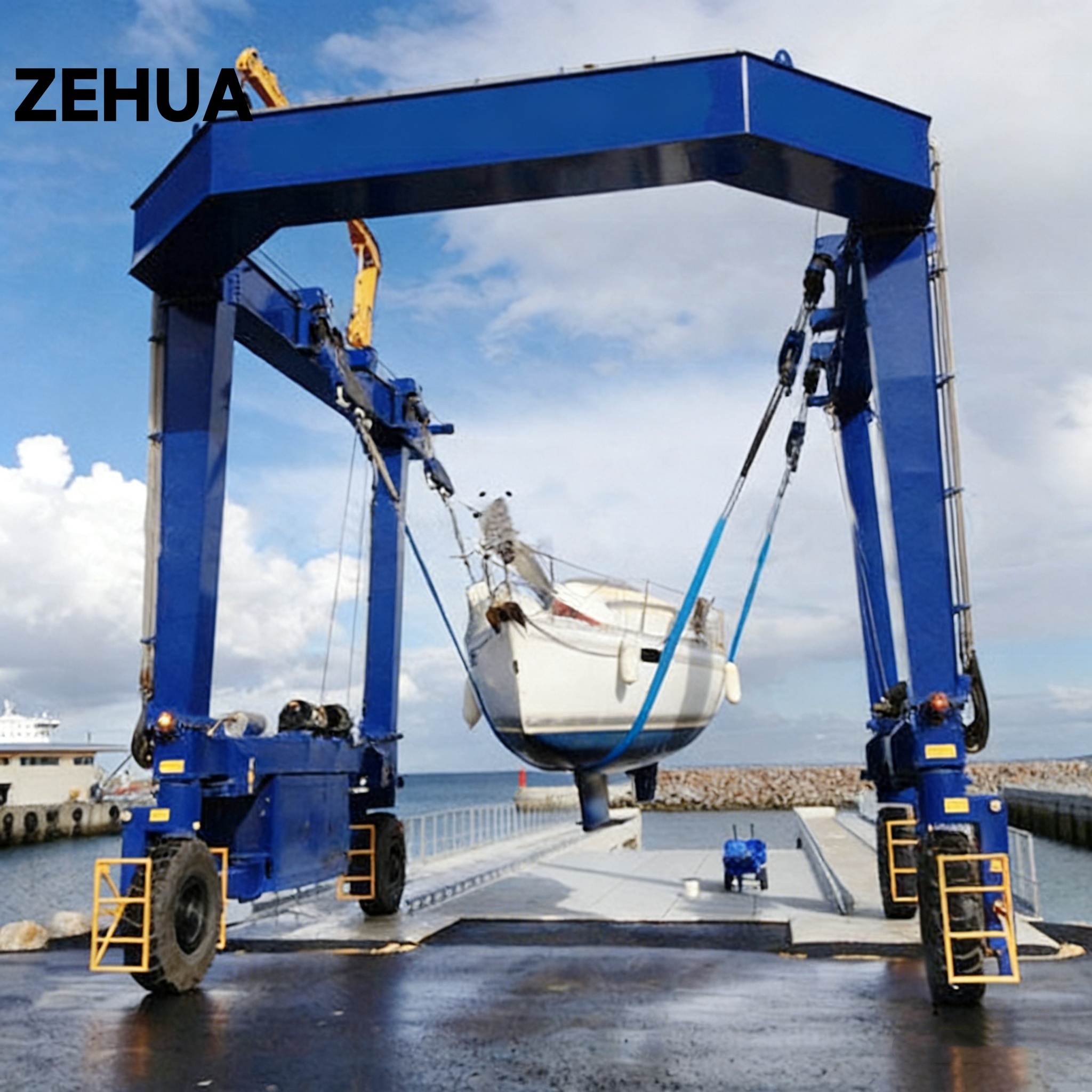 Hydraulic Floating Boat Lift 10 Ton Yacht Hoist for Marina Dock 100t 150t 200t 300t 100 t 150 t 200 t 300 t