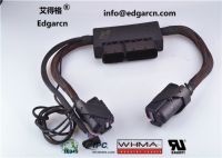 Черная жгут проводов Bosch, сборка жгута проводов двигателя Ecu Iso9001