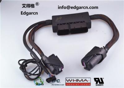 Black Bosch Wiring Harness , Ecu Engine Cable Harness Assembly Iso9001 Approval