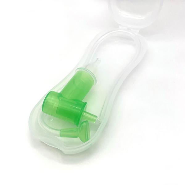Custom Logo Infant Nose Suction Silicone Baby Nasal Aspirator Newborn With Soft Tips