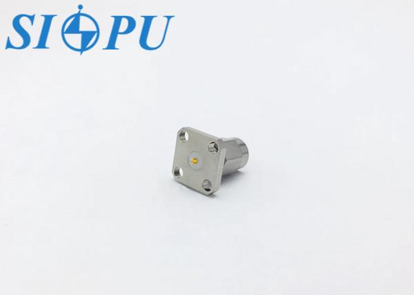 SMA Male RF Coaxial Connector – Microstrip Type, Four-Hole Flange Mount
