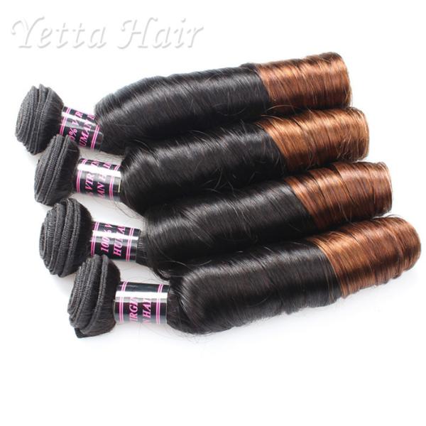 Покрашенная скручиваемость яичка Weave человеческих волос Ombre индийская отсутствие любого плохой запах