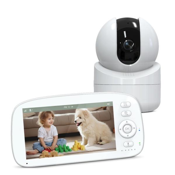 5 Inch HD Baby Monitor with Night Vision and 5000mAh Battery