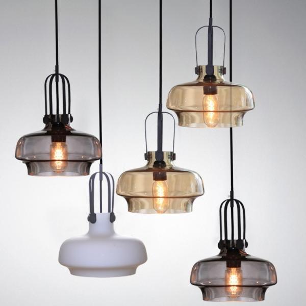 Smoked glass ceiling pendant lamp fixtures Indoor decoration (WH-GP-26)