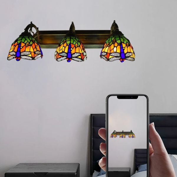 Vintage Retro Wall lamp LED round acrylic design with touch switch suitable for home hotel villa bar and project lighting applications(WH-VR-119)