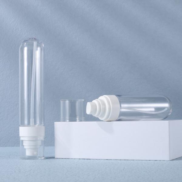 Cosmetic Packaging Inverted Round Perfume Bottle 50ml With Pump Mist Spray Cap