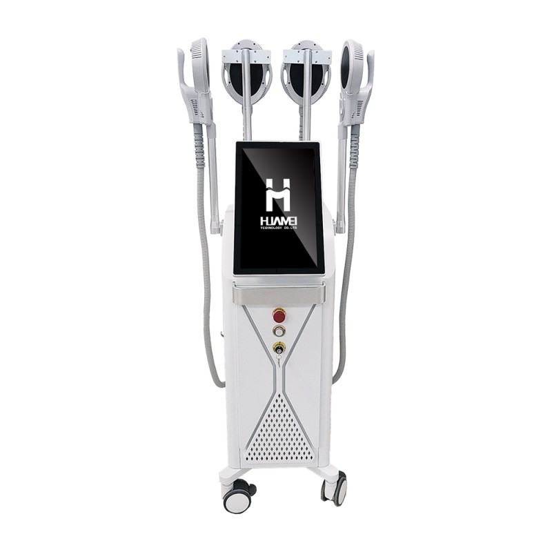 RF EMS Body Slimming Machine 4 Handles Multi Area Treatment High Throughput