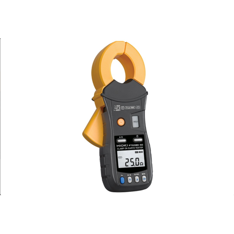 HIOKI FT6380-50 Clamp Grounding Resistance Tester, 0.20Ω-1600Ω, 60A AC CAT IV 600V