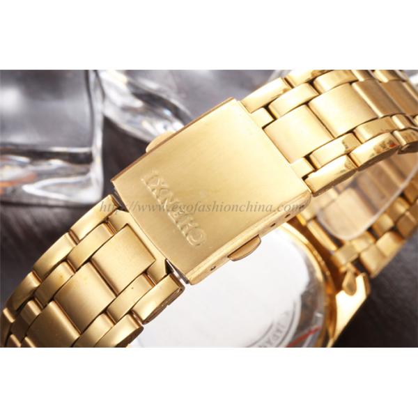 013 Full Gold Stainless Steel Watches Man Watch Quartz Watch Casual Dress Watch Roma Watch