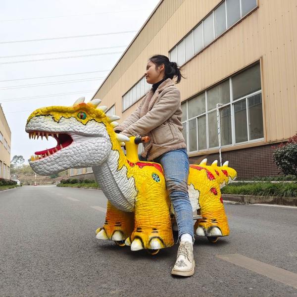 Shopping Mall Center Animatronic Electric Dinosaur Ride for Dino World