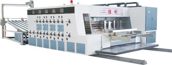 High Speed Corrugated Board Printing Machine , 380V Print And Cut Machine