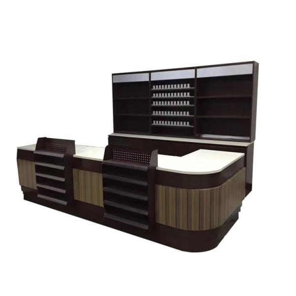 CE Certificate Supermarket Checkout Counter Customzied Size Layer