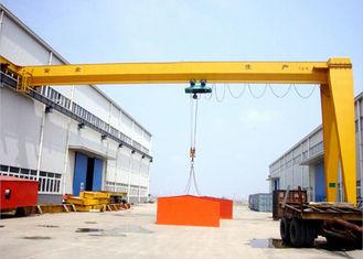 Customized Track Semi Gantry Crane , 3-20 Ton Mid Duty Single Beam Travelling Gantry Crane