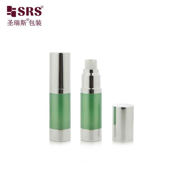 A022B 15ML 30ML 50ML Plastic Airless Pump Lotion Bottle For Cosmetic Serum Aluminum Cap Luxury Packaging