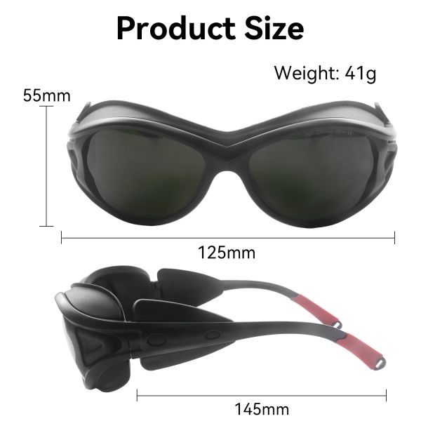 laser protective glasses laser glasses GOGGLE GLASSES 1064nm safety glasses laser lenses protect laser 200-2000nm OD3+ laser protection LASER SAFETI GLASSES laser lenses protect laser ipl glasses