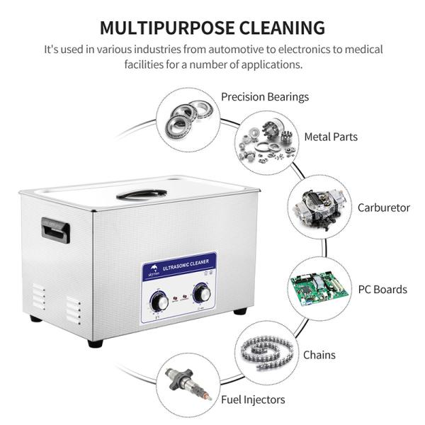 Skymen Limpiador ultrasónico mecánico de culata de máquina de limpieza ultrasónica de 8 galones