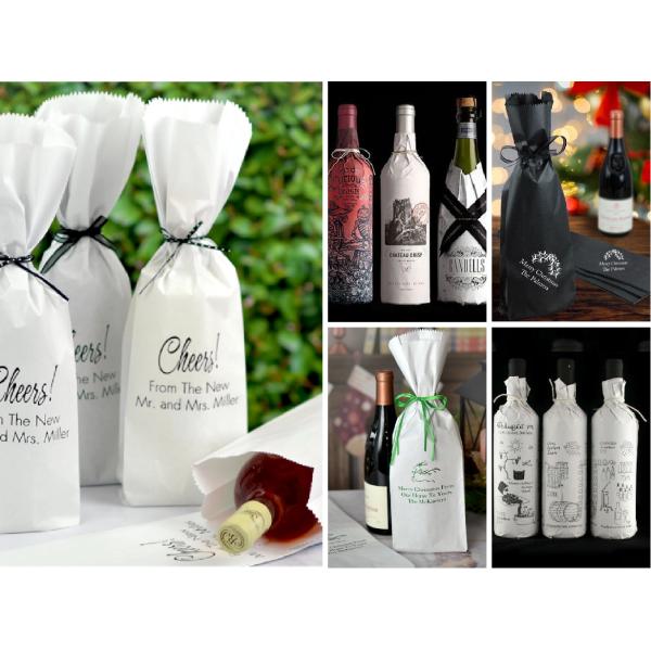 non toxic Waterproof Stone Paper Biodegradable 120gsm  Holder Sleeve For Wine