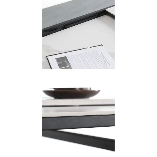 Square Retractable Slate Odm Modern Minimalist Dining Table