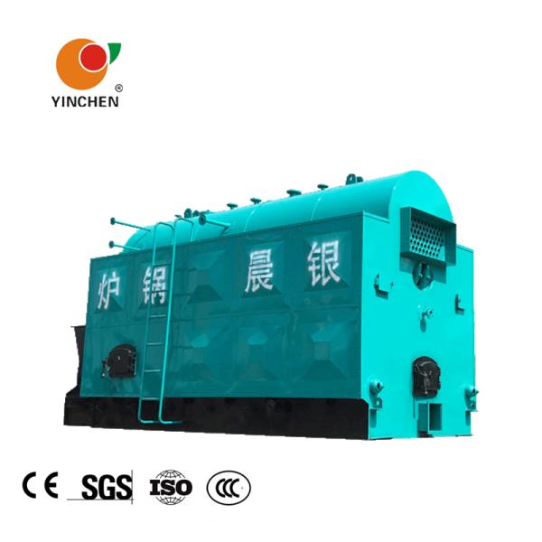DZH Hand Fired 1 Ton Rice Husk Steam Boiler 80.33%-83.03% Thermal Efficiency