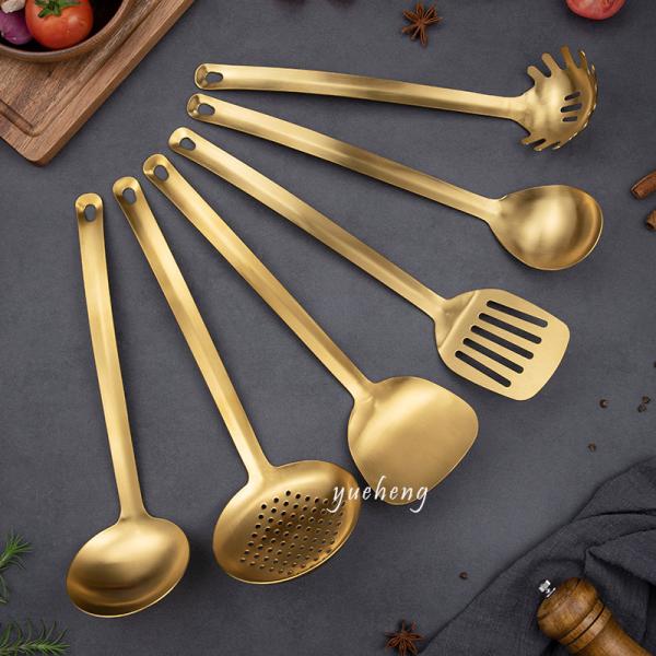 Factory Gold Luxury Color Stainless Steel Kitchen TOOLS Utensils  Amazon Kitchen Tool