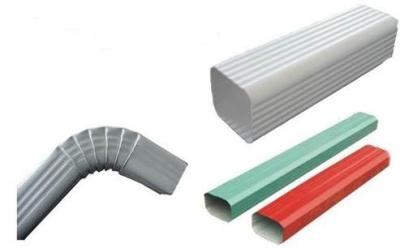 Rolo da tubulação do bico da chuva do retângulo que forma a máquina para o Downspout
