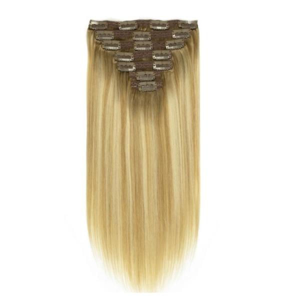 18 Inch 20 Inch 22 Inch Clip in Hair Extensions Double Drawn Braids 100% Human Hair
