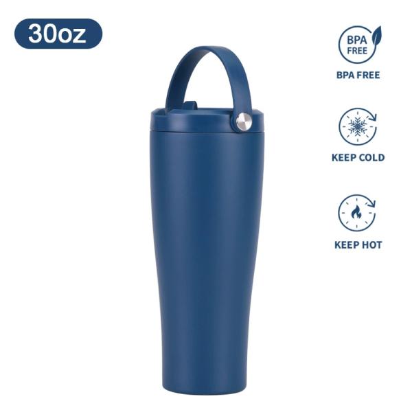 2025 Nouveau 30 oz en acier inoxydable en plein air de sport à double couche sous vide grande capacité Portable isolation tasse