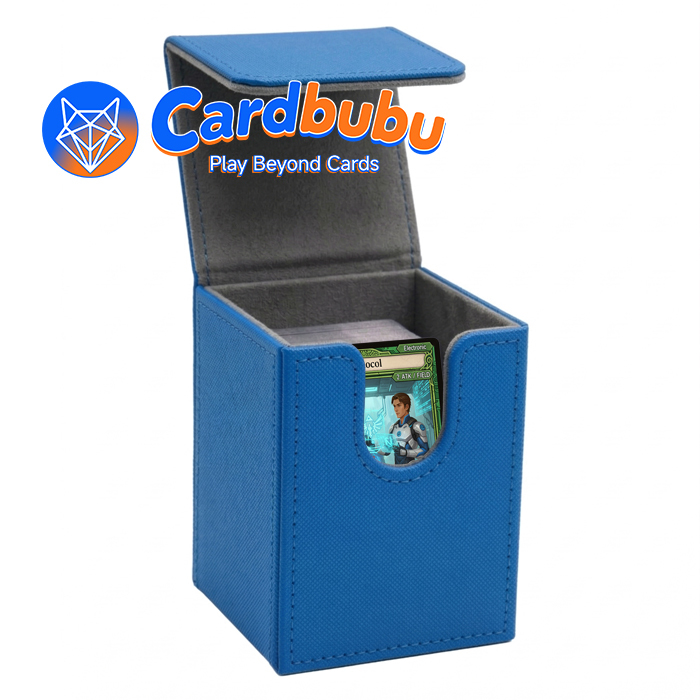 Game Leather Deck Box Magnetic Storage Case 100 Cards MTG PokéMon TCG