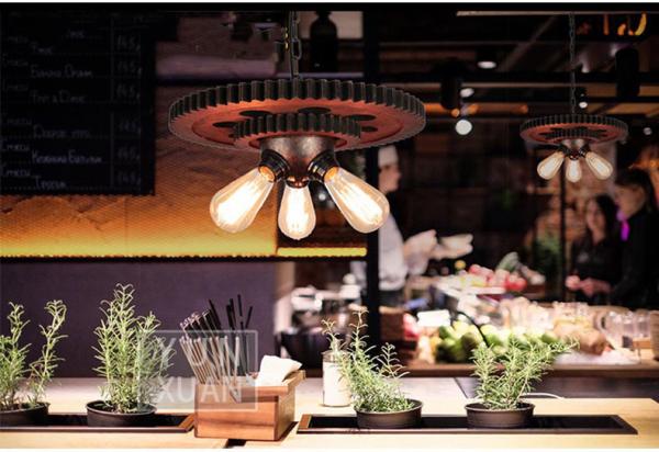 Loft Retro Pendant Lamp Industrial Iron Chandelier Personality UFO Pendant Lamp（WH-VP-245)